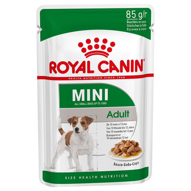 Royal Canin Mini Adult Umido in Salsa per Cani 12x85g Royal Canin Mini Adult Umido in Salsa per Cani 12x85g